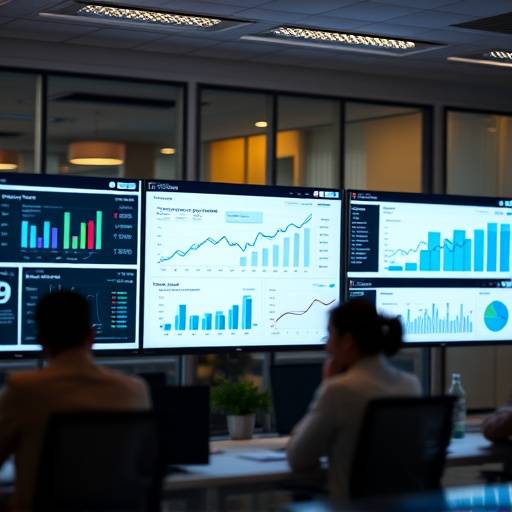Various screens displaying digital marketing analytics, representing the Digital Marketing course.